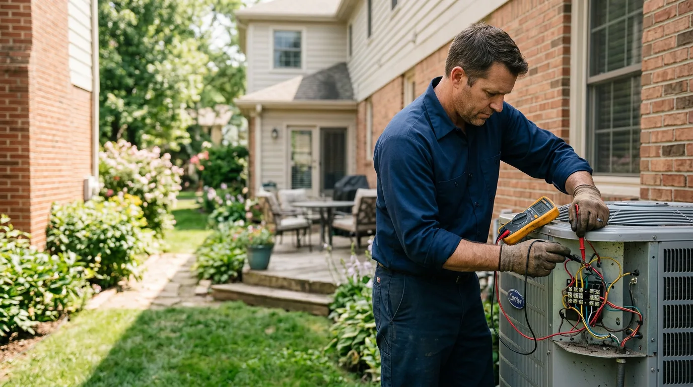 HVAC technician working near Le Sueur, MN